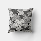 Coussin 10e anniversaire noir, argent et blanc (Verso)