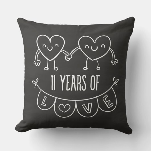 Coussin 11e Anniversary Poison de Chalk Hearts (Recto)