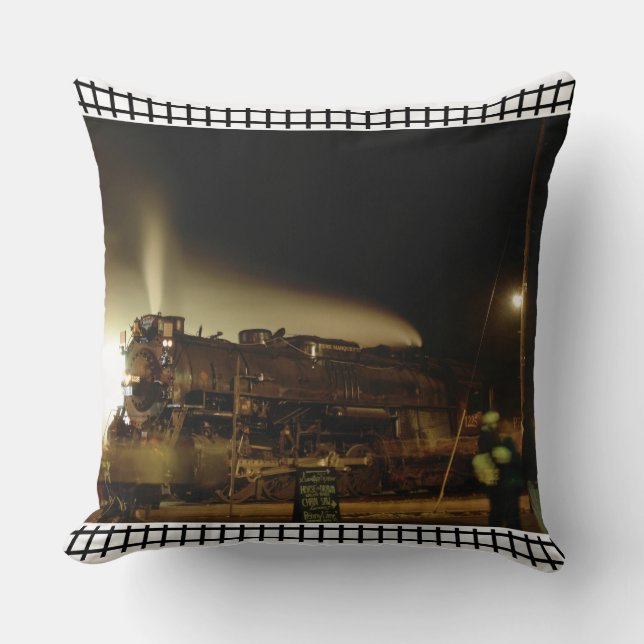 Coussin 1225 Pere Marquette Train Noël (Recto)