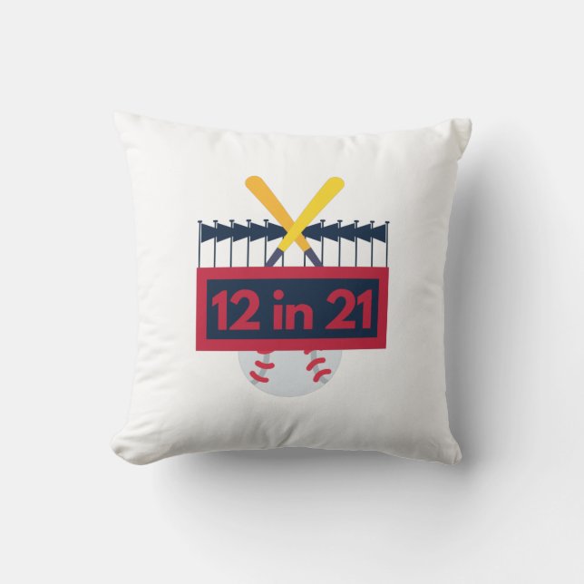 Coussin 12 sur 21 Baseball (Recto)