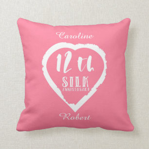 Coussin 12e anniversaire de la tradition de la soie