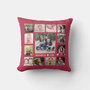 Coussin 13 Collage Photo Famille Créer Votre Propre Magent