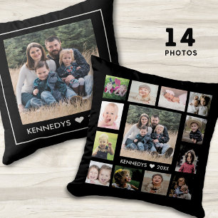 Coussin 14 Collage de photos de famille Créez votre propre
