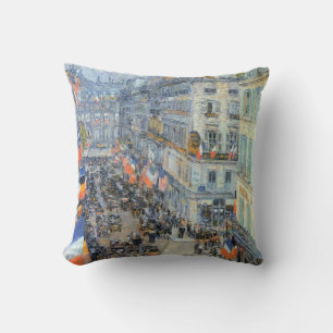 Coussin 14 juillet, rue Daunou par Childe Hassam
