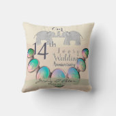 Coussin 14e anniversaire de la Mariage ivoirienne (Verso)