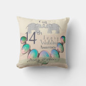 Coussin 14e anniversaire de la Mariage ivoirienne (Recto)