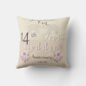 Coussin 14th Wedding Anniversary  (Verso)