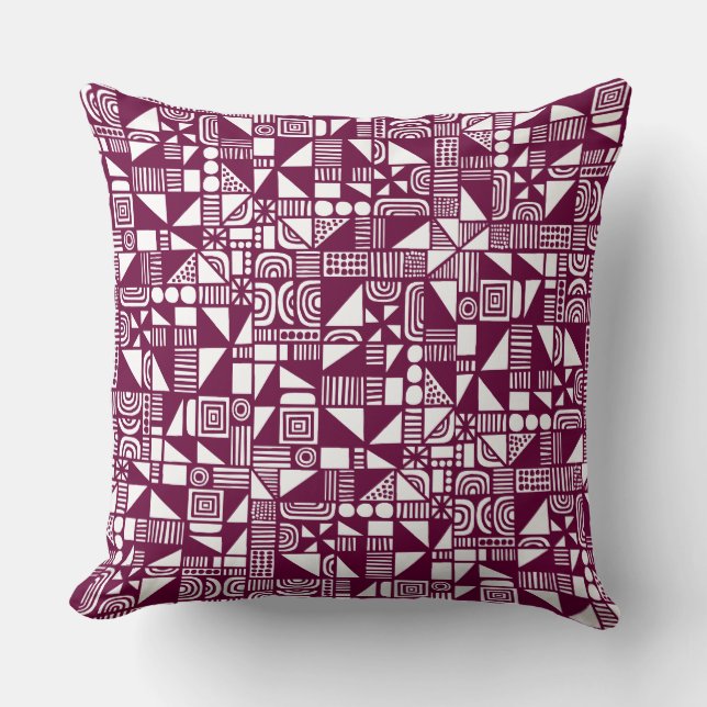 Coussin 150215v2 - Crimson profond (Recto)