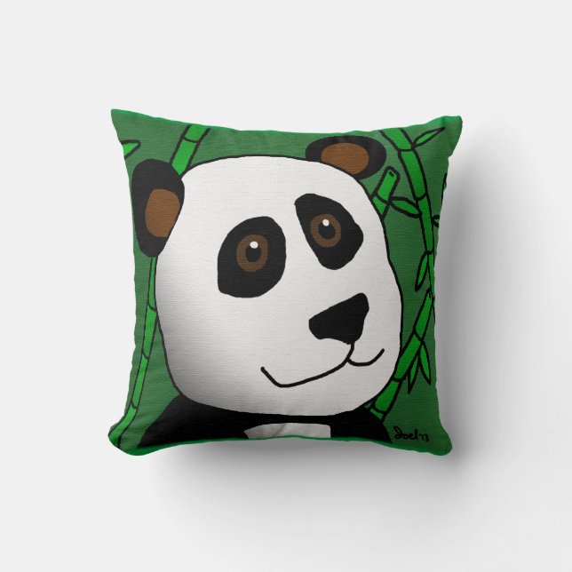 Coussin 16x16 de panda (Recto)