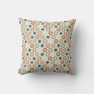 Coussin 16x16 Points bleus et Brown Lancer l'oreiller