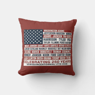 Coussin 1776-2026 Voiture des Présidents pour le 250e anni