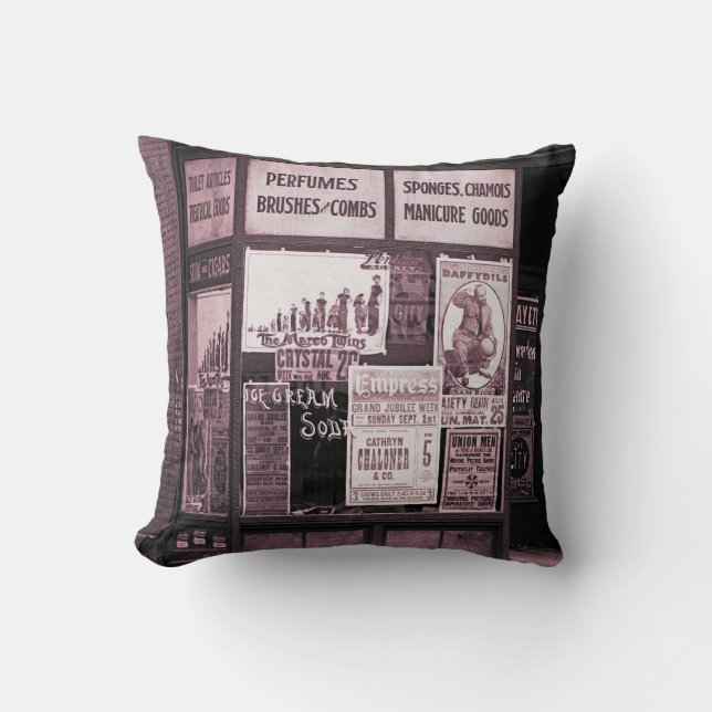 Coussin 1912 Fenêtre du magasin Vaudeville Manucure Pro-Un (Recto)