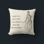 Coussin 1916 Vintage Plaque femme noir et blanc<br><div class="desc">Cette version de 1916 d'une femme vintage est parfaite pour une chambre ou un salon.</div>