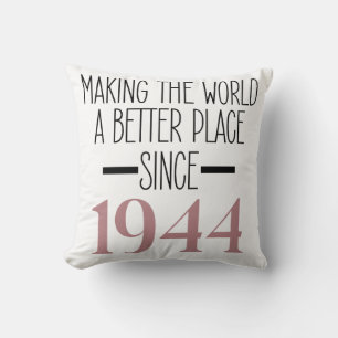Coussin 1944 Cadeaux D'Anniversaire De 80 Ans Pour Femmes