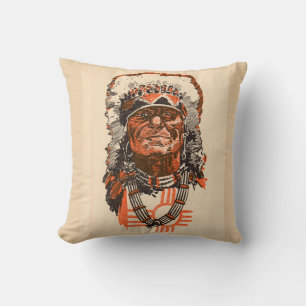 Coussin 1955 Chef indien de la bande dessinée Billy the Ki
