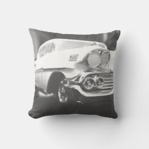 Coussin 1958 chevy impala retro photo vintage du milieu du