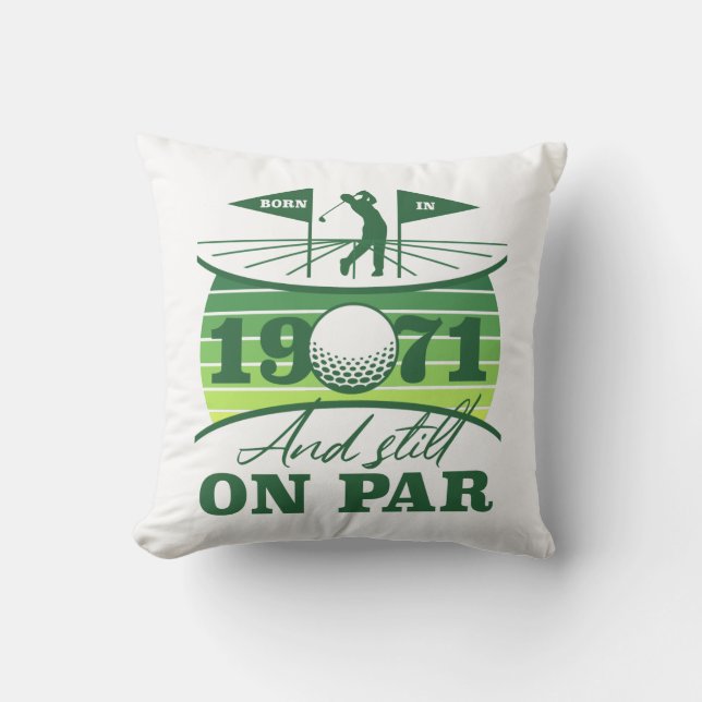 Coussin 1971 50e anniversaire de golf Lover (Recto)