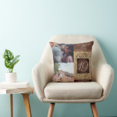 Coussin 19e anniversaire du Mariage bronze foncé   (Chaise)