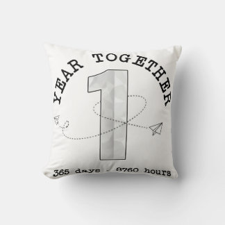 Coussin 1 an ensemble - Célébration du premier anniversair