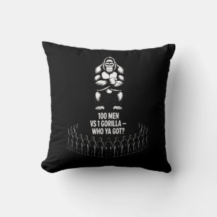 Coussin 1 Gorille Vs 100 Hommes