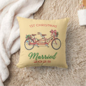 Coussin 1er Noël de Mariés 2025 | Jeune Couple Marié (Couverture)
