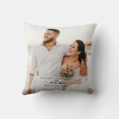 Coussin 1er Noël Elégant Marié Comme M. et Mme Photo (Verso)