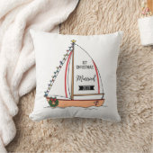 Coussin 1er Noël Mariés 2025 | Mignon Thème Marin (Couverture)