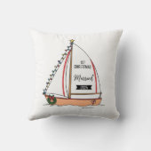 Coussin 1er Noël Mariés 2025 | Mignon Thème Marin (Verso)