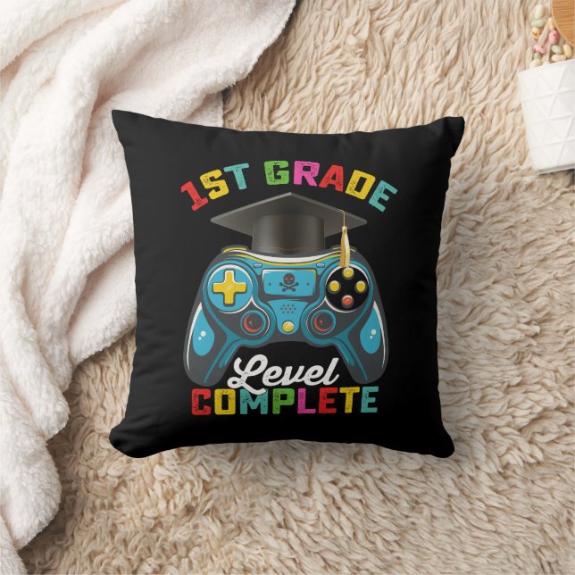 Coussin 1ère année Niveau Complet Graduation Jeu Gamer (Couverture)