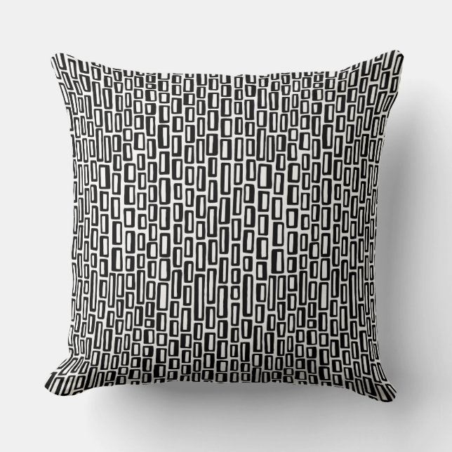 Coussin 200515 - Noir sur blanc (Recto)