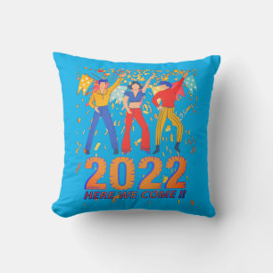 Coussin 2022 ICI NOUS VIENNONS drôle de nouvelles années e