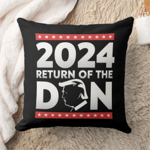 Coussin 2024 Retour du Don Trump 45 47 Président américain