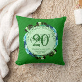 Coussin 20e anniversaire du Mariage EMERALD | chrétien (Couverture)