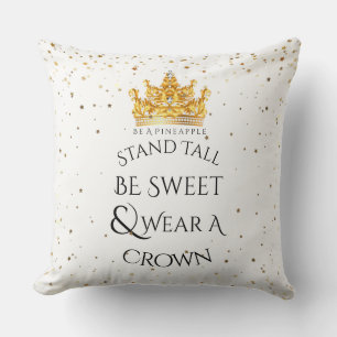 Coussin 20x20 Coussin- Soyez un Ananas Portez une Couronne