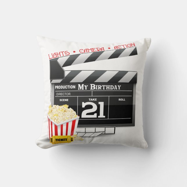 Coussin 21e anniversaire de la fête du cinéma (Recto)