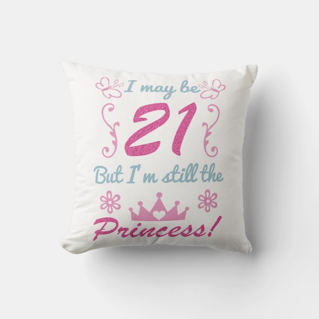 Coussin 21e anniversaire de la princesse (Recto)