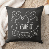Coussin 21e Anniversary Poison Chalk Hearts (Couverture)