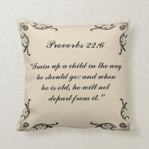 Coussin 22:6 de proverbes
