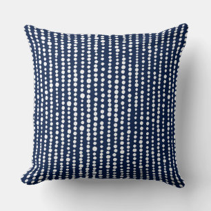 Coussin 230216 - Blanc sur Indigo Blue 001744
