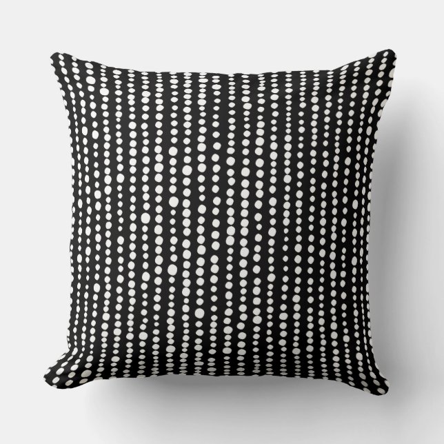 Coussin 230216 - Blanc sur noir (Recto)