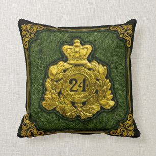 Coussin 24e Régiment de l'Oreille à lancer de l'assiette