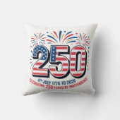 Coussin 250 Ans d'Indépendance (Verso)