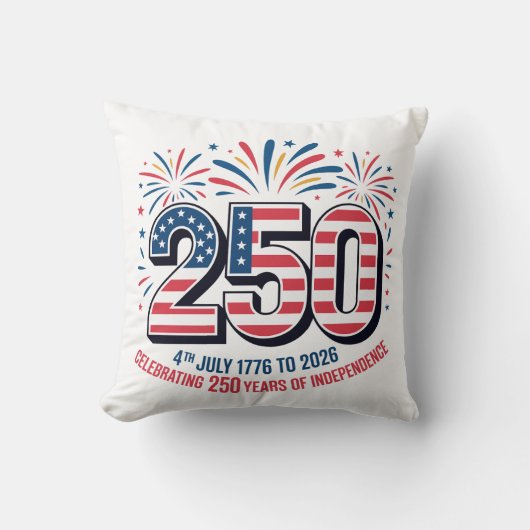 Coussin 250 Ans d'Indépendance (Recto)
