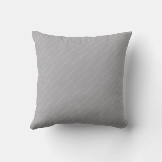 Coussin 25e anniversaire du Mariage d'ARGENT | chrétien (Verso)