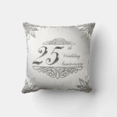 Coussin 25e anniversaire du Mariage Pillow (Verso)