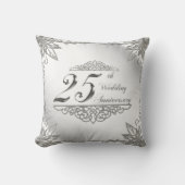 Coussin 25e anniversaire du Mariage Pillow (Recto)
