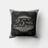 Coussin 25e anniversaire du Mariage Pillow (Verso)