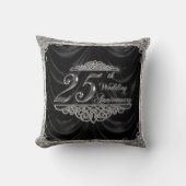 Coussin 25e anniversaire du Mariage Pillow (Recto)