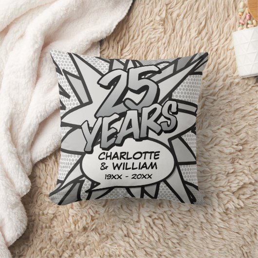 Coussin 25e Mariage d'argent Comic Book (Couverture)