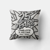 Coussin 25e Mariage d'argent Comic Book (Verso)